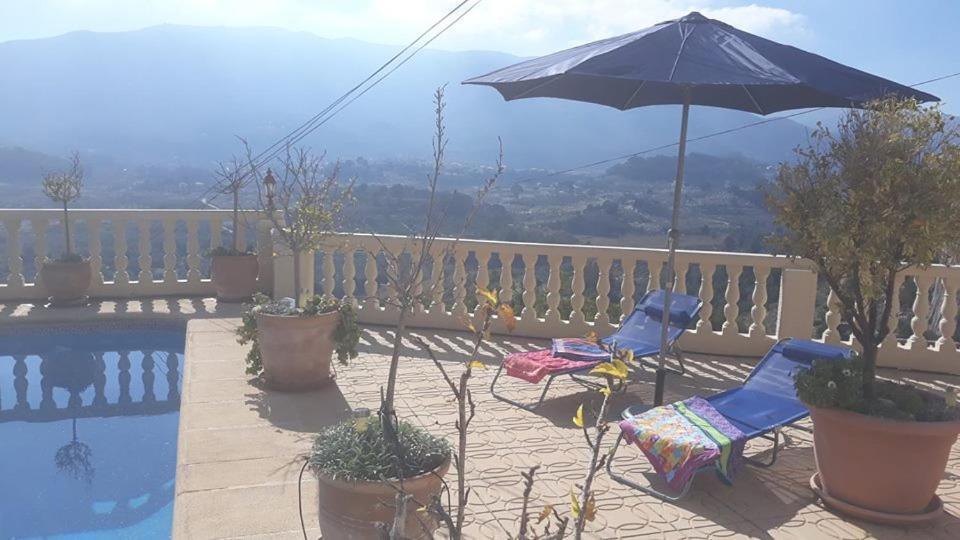 Villa Romana Mountainside Apartment In Alcalali, Jalon Valley Exterior photo